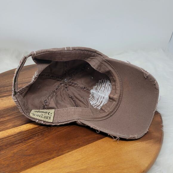 Kbethos Vintage Free Spirit Beige Distressed Hat L - Picture 5 of 6